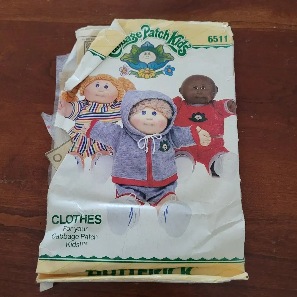 6511 Vintage Cabbage Patch Sewing Pattern Clothes Butterick
